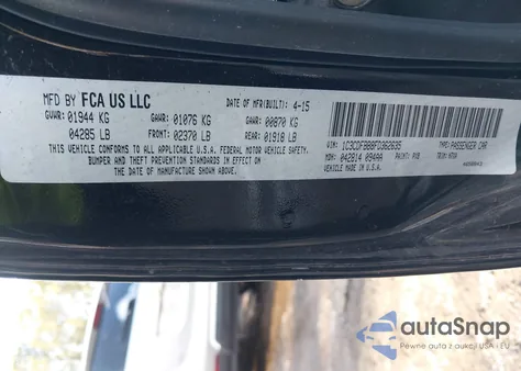 2015 Dodge Dart Sxt из США, поврежденный, VIN 1C3CDFBB8FD362635